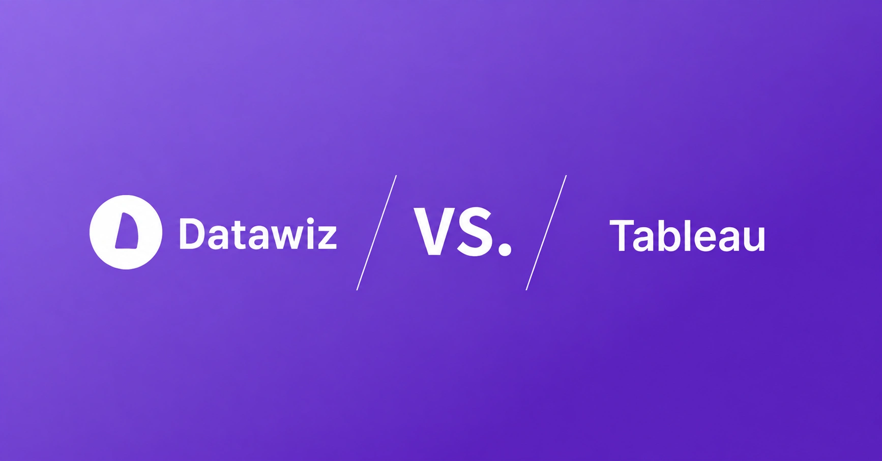 Datawiz vs Tableau