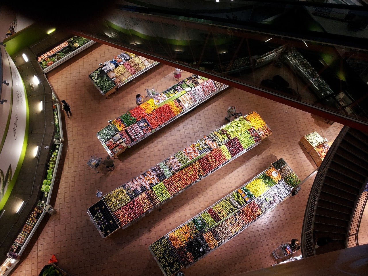 layout in food store